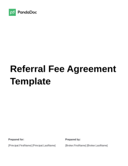 Referral Fee Agreement