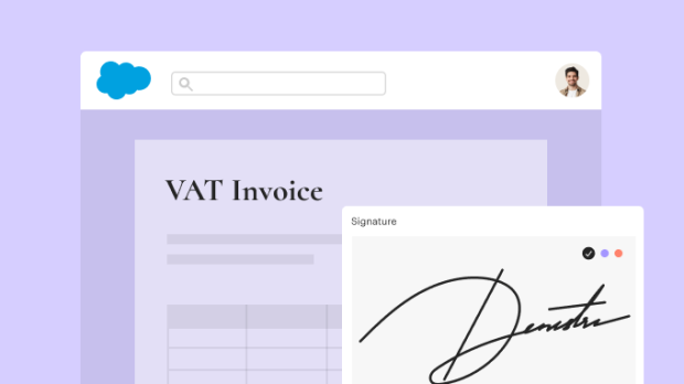 Salesforce electronic signature