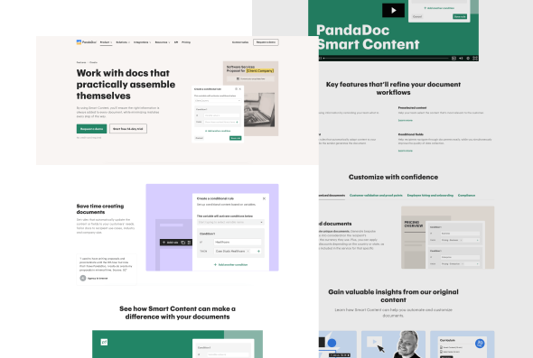 Selfservise Template: Features Smart Content