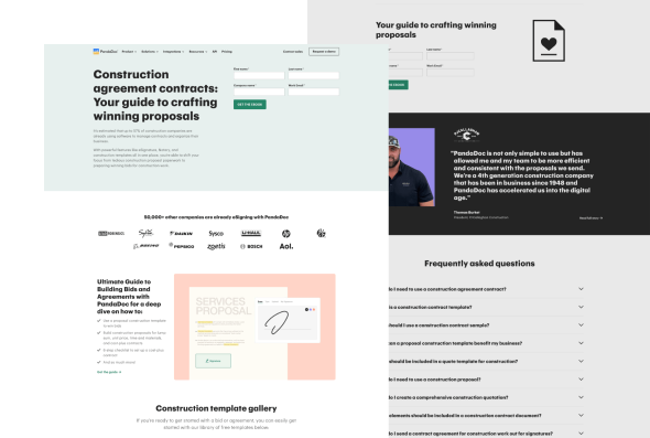Selfservise Template: Library EBooks PandaDoc For Construction