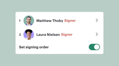 Signing Order
