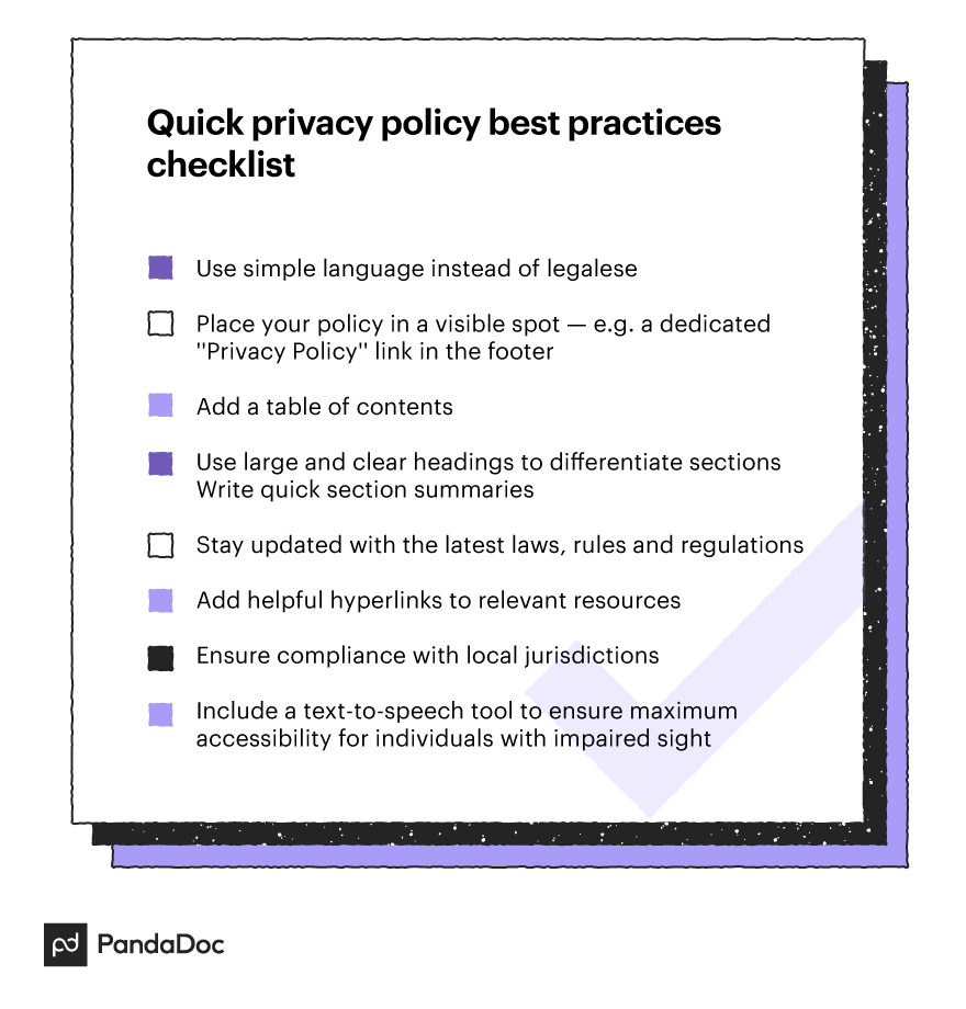 how to write a privacy policy