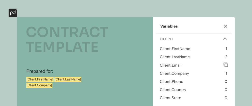 Copy + Paste in your Variables