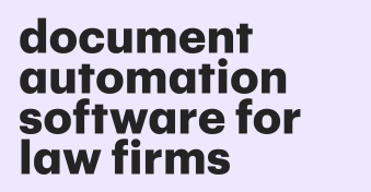 Best document automation software for law firms