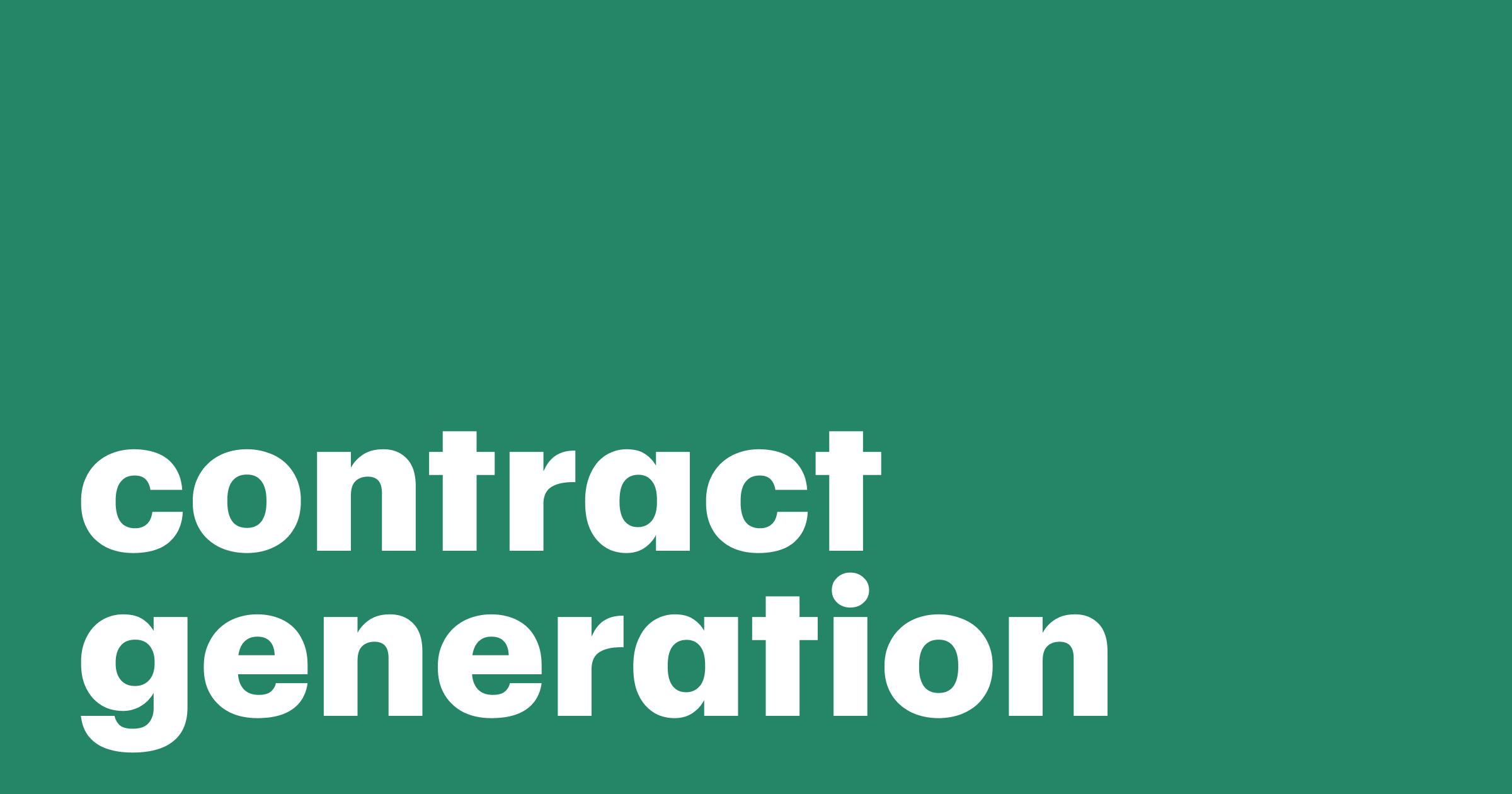 Contract Generation Process and Meaning Pandadoc