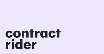 Contract riders: Definition, use cases, and examples