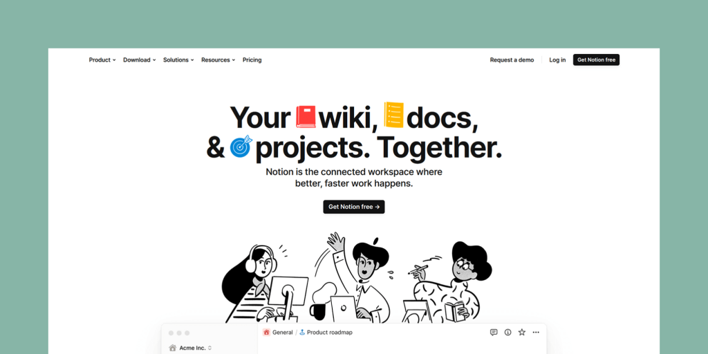 Your connected workspace for wiki, docs & projects