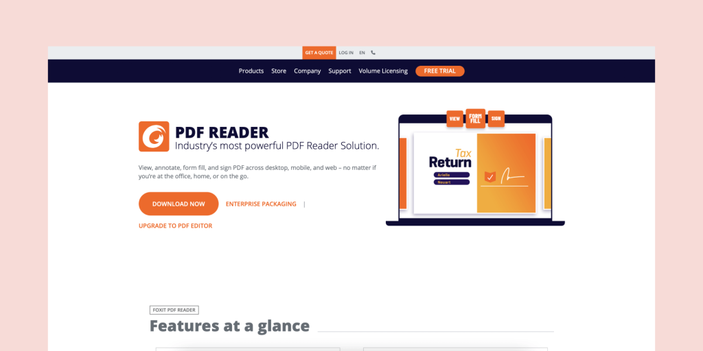 Foxit PDF Reader; a powerful PDF reader solution