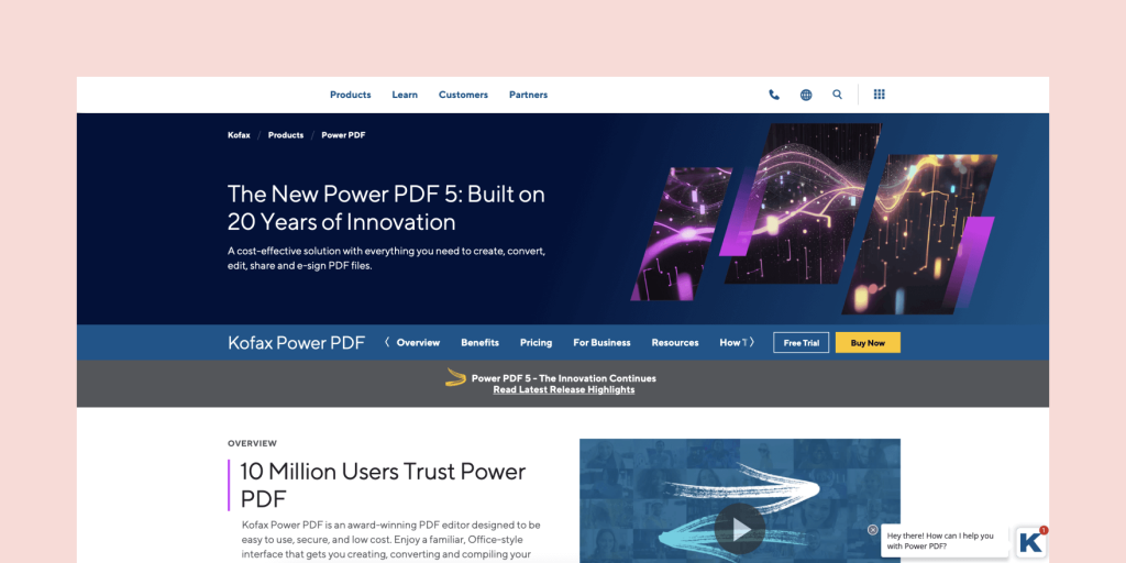 Kofax Power PDF; a lesser-known DocHub alternative