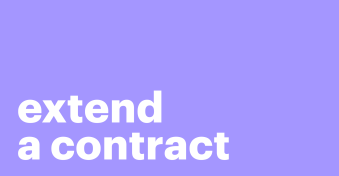 Effective ways to extend a contract
