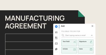 How to create an enforceable manufacturing agreement