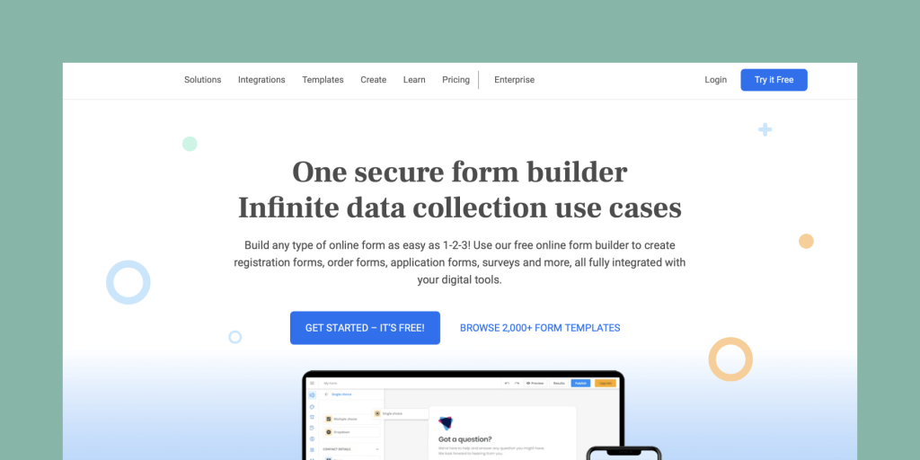 123 Form Builder product