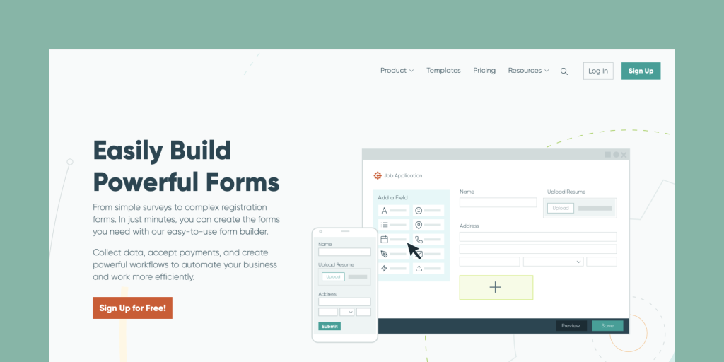 Cognito Forms online form builder