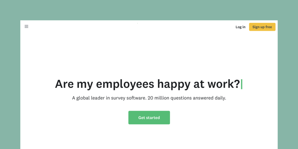 SurveyMonkey; a global leader in survey software