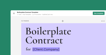 Speed up business deals with boilerplate contracts 