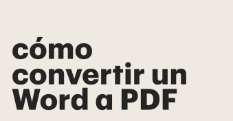 Cómo convertir un Word a PDF y firmarlo en línea