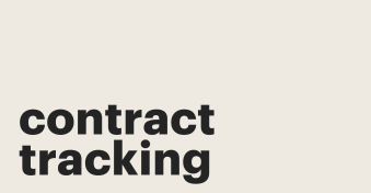Contract tracking: An efficient method of monitoring a contract