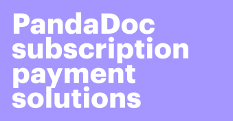 PandaDoc subscription payment solutions