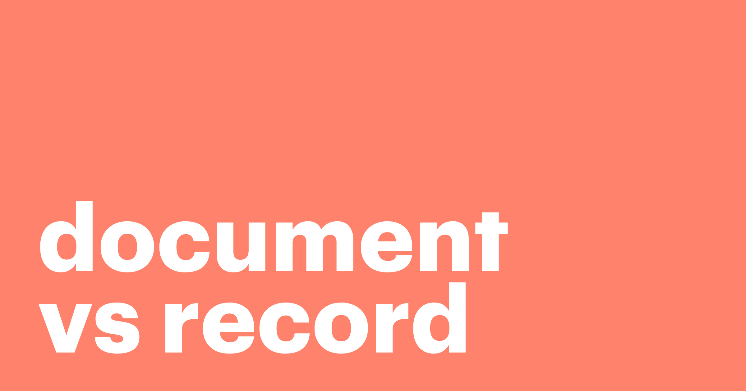 Document vs Record What's the Difference Pandadoc
