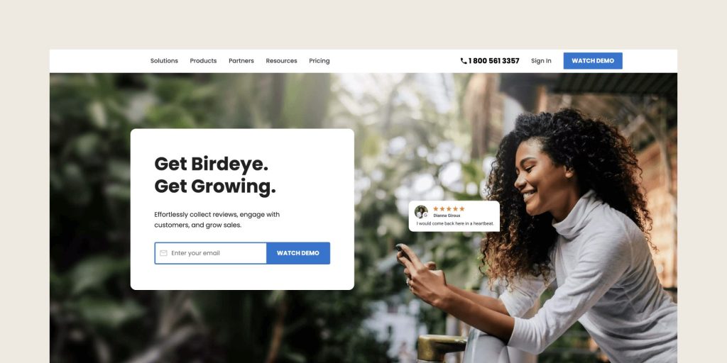 BirdEye; customer feedback and reputation management for enterprises
