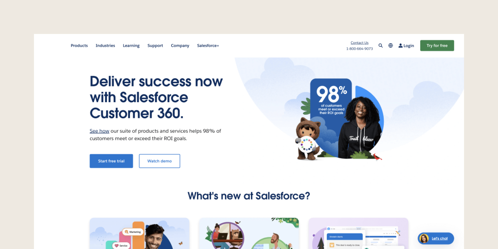 Salesforce; one of the best-known enterprise software companies