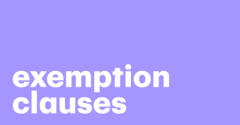 What are exemption clauses?