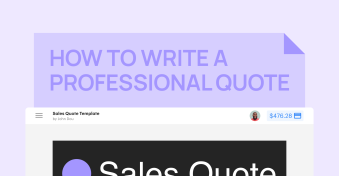 A/B test your way on how to write a professional business quote in minutes