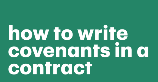 How to write covenants in a contract: a simple guide to definition, examples, and types 