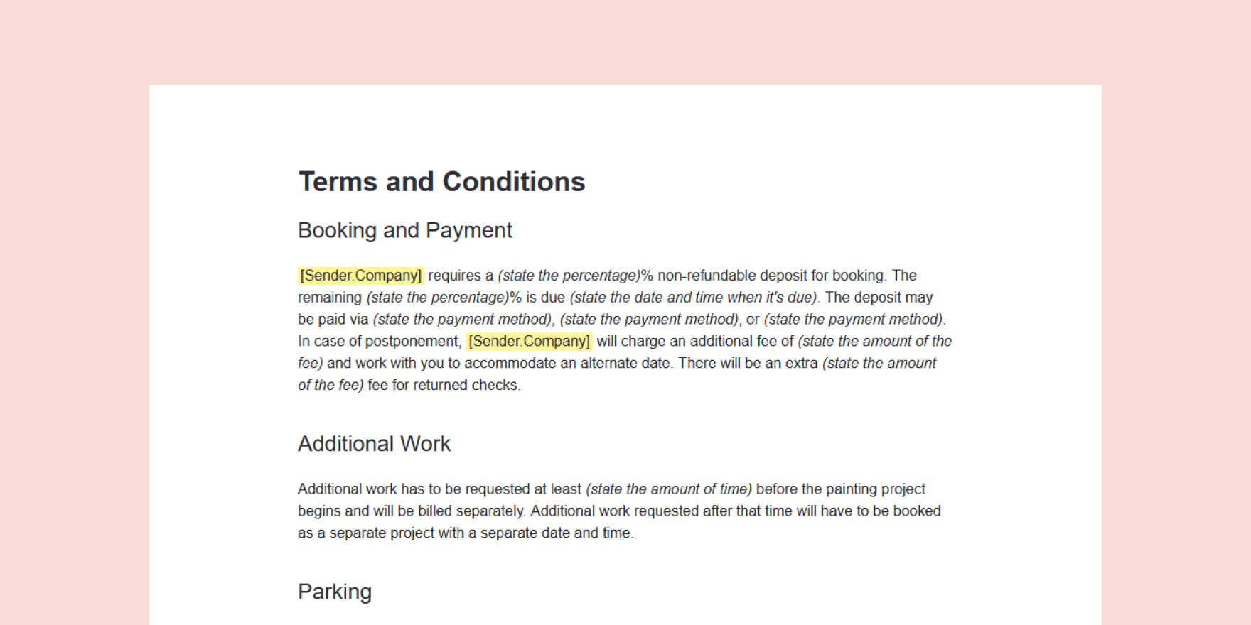 Invoice Terms And Conditions Definition Examples PandaDoc