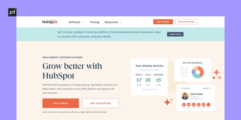 HubSpot screenshot