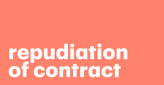 How to respond to repudiation of a contract