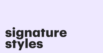 Different types of signatures styles