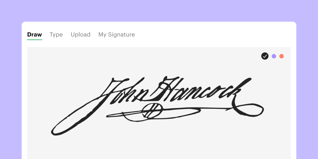 John Hancock signature