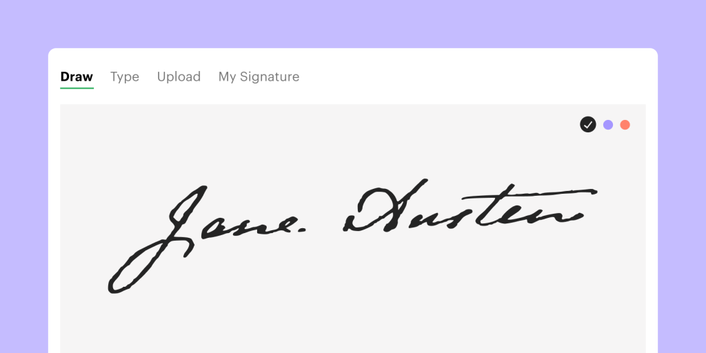 Jane Austen signature