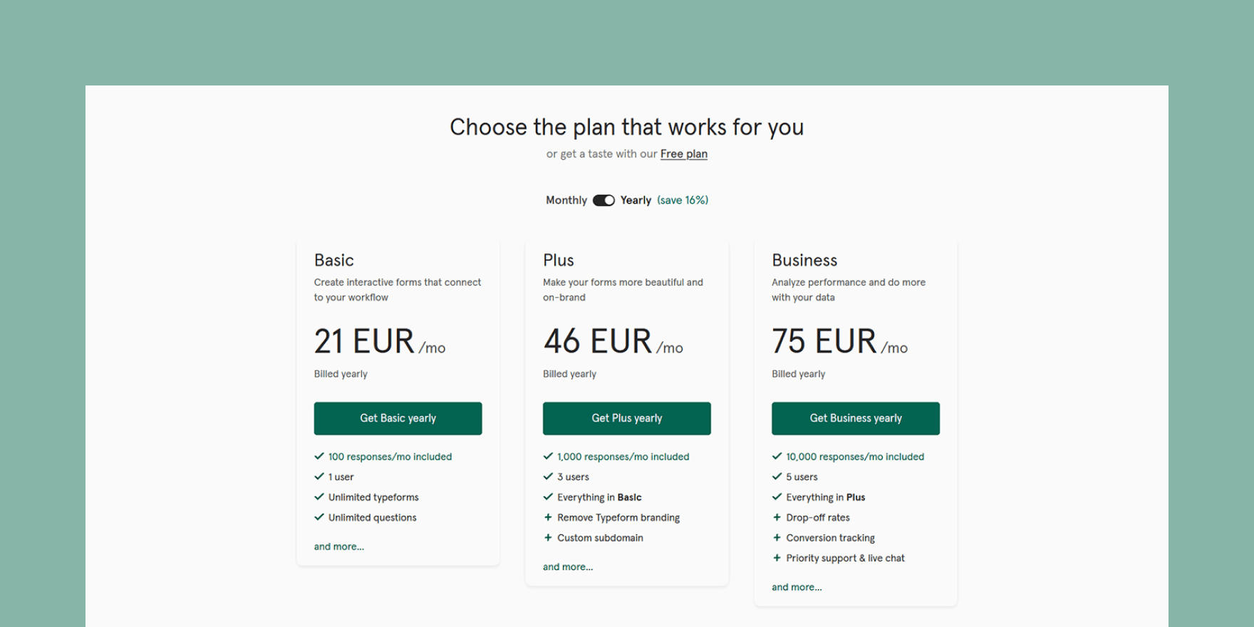 Typeform Review and Rating Pricing, Features, Pros & Cons Pandadoc