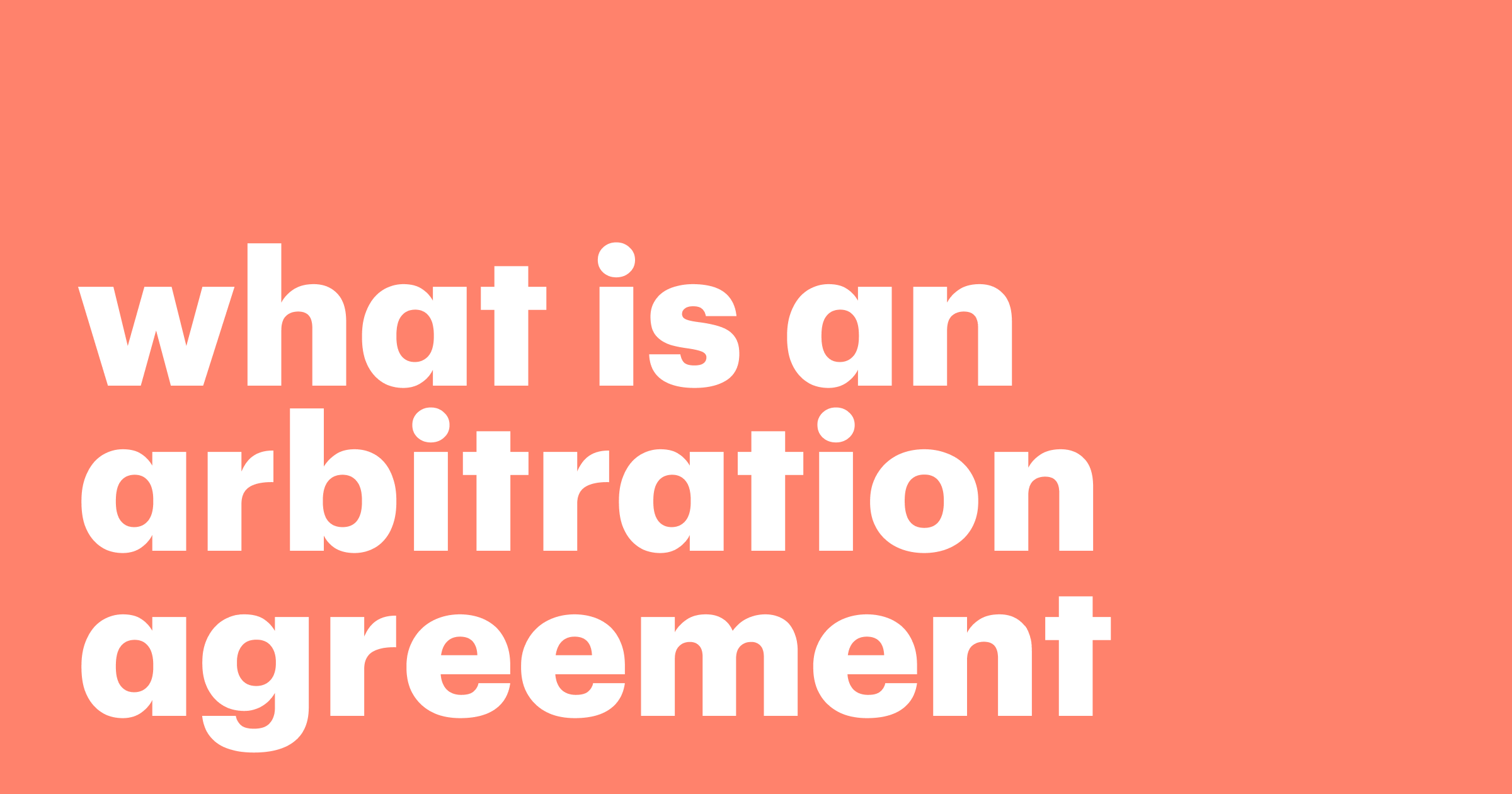 what-is-an-arbitration-agreement