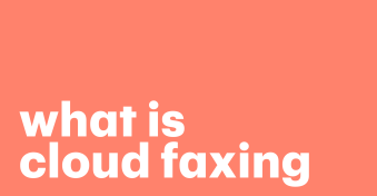 What is cloud faxing?