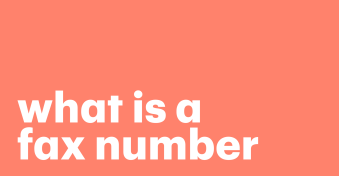 What is a fax number?