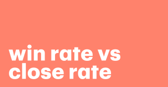 Determining how to improve win rate vs close rate