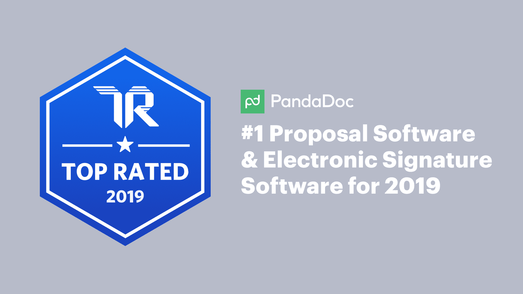 PandaDoc rated top proposal and eSignature software by TrustRadius