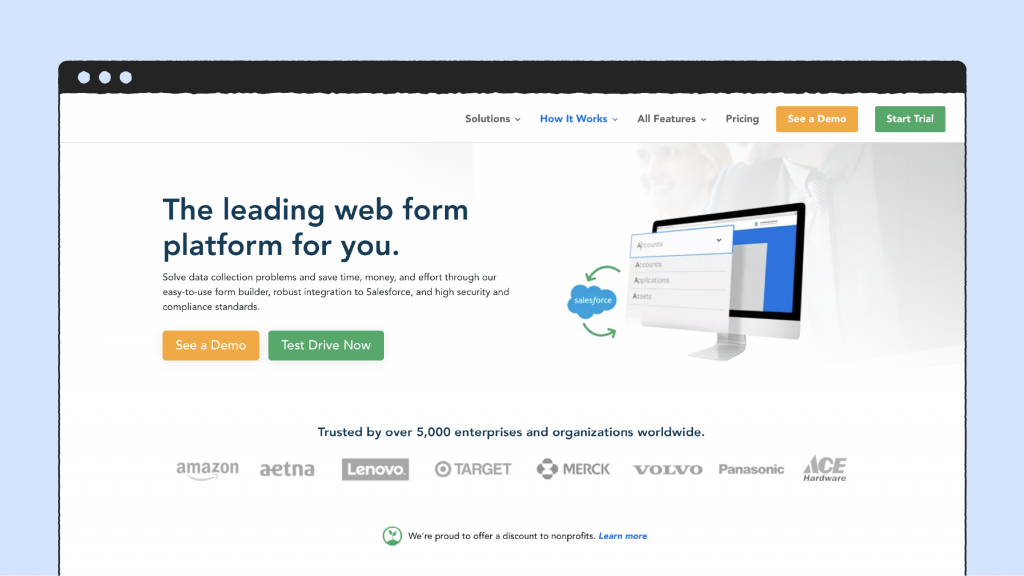 FormAssembly web form platform