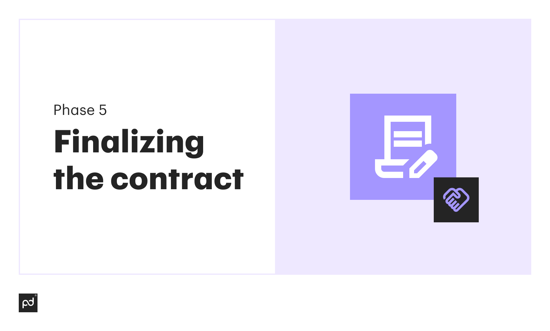 Finalizing the contract