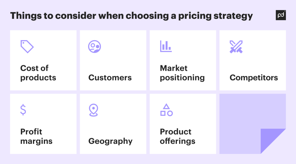 things to consider for pricing strategy