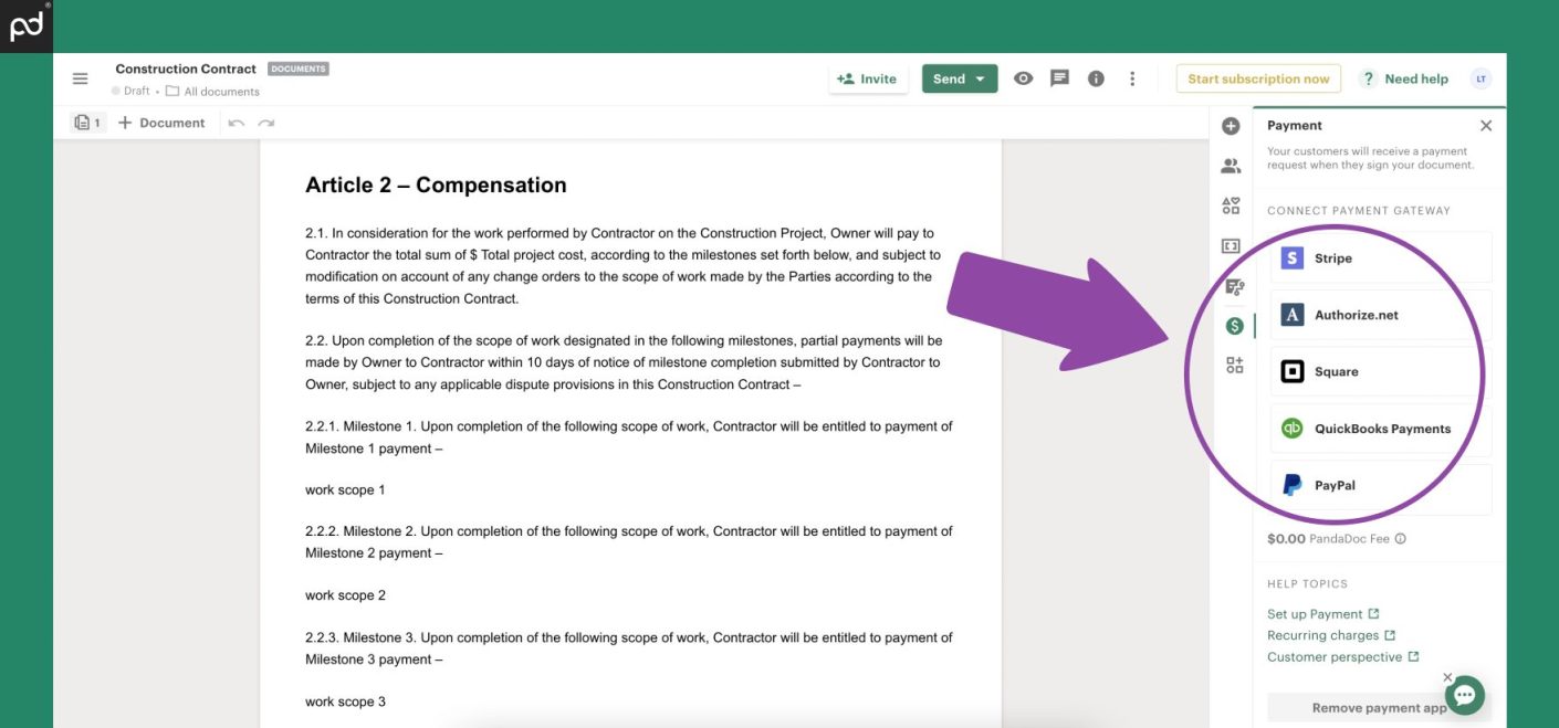 How To Write A Stress Free Construction Contract Pandadoc