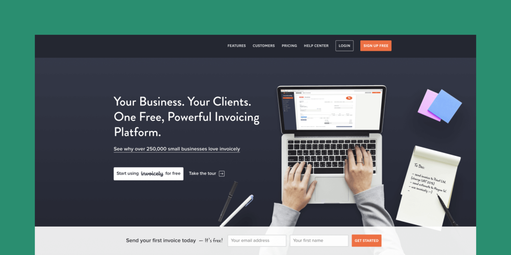 Invoicely: Your business. Your clients. One free, powerful invoicing platform.