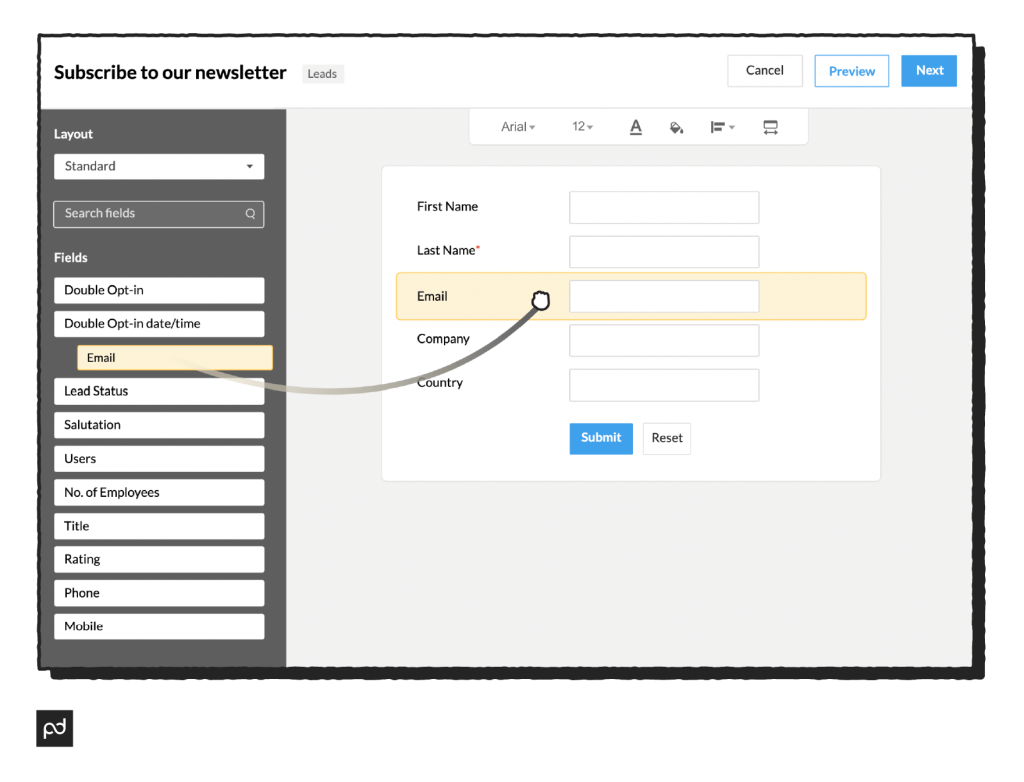 Customized smart webforms for capturing leads