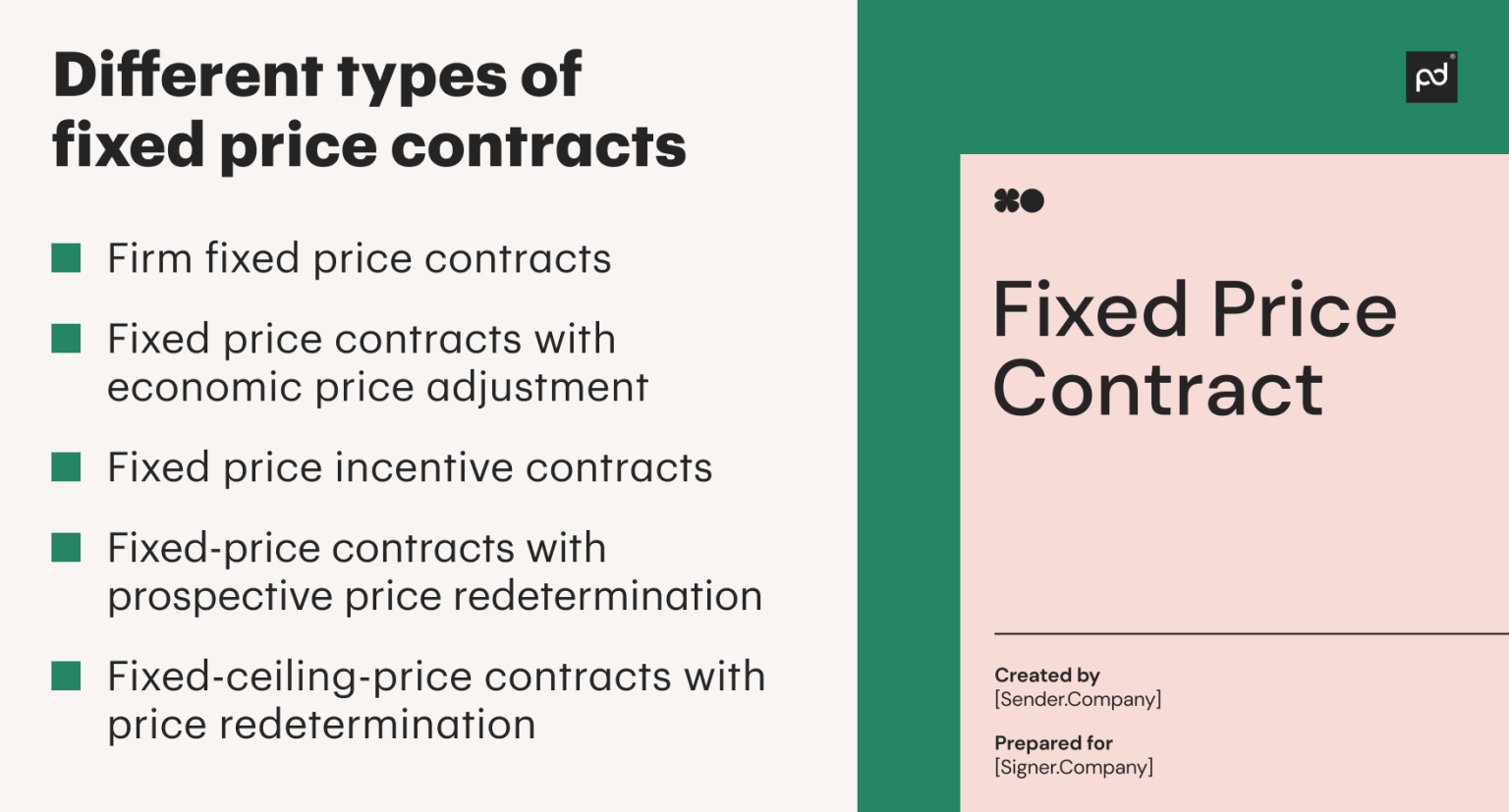 What Are The Three Types Of Fixed Price Contracts