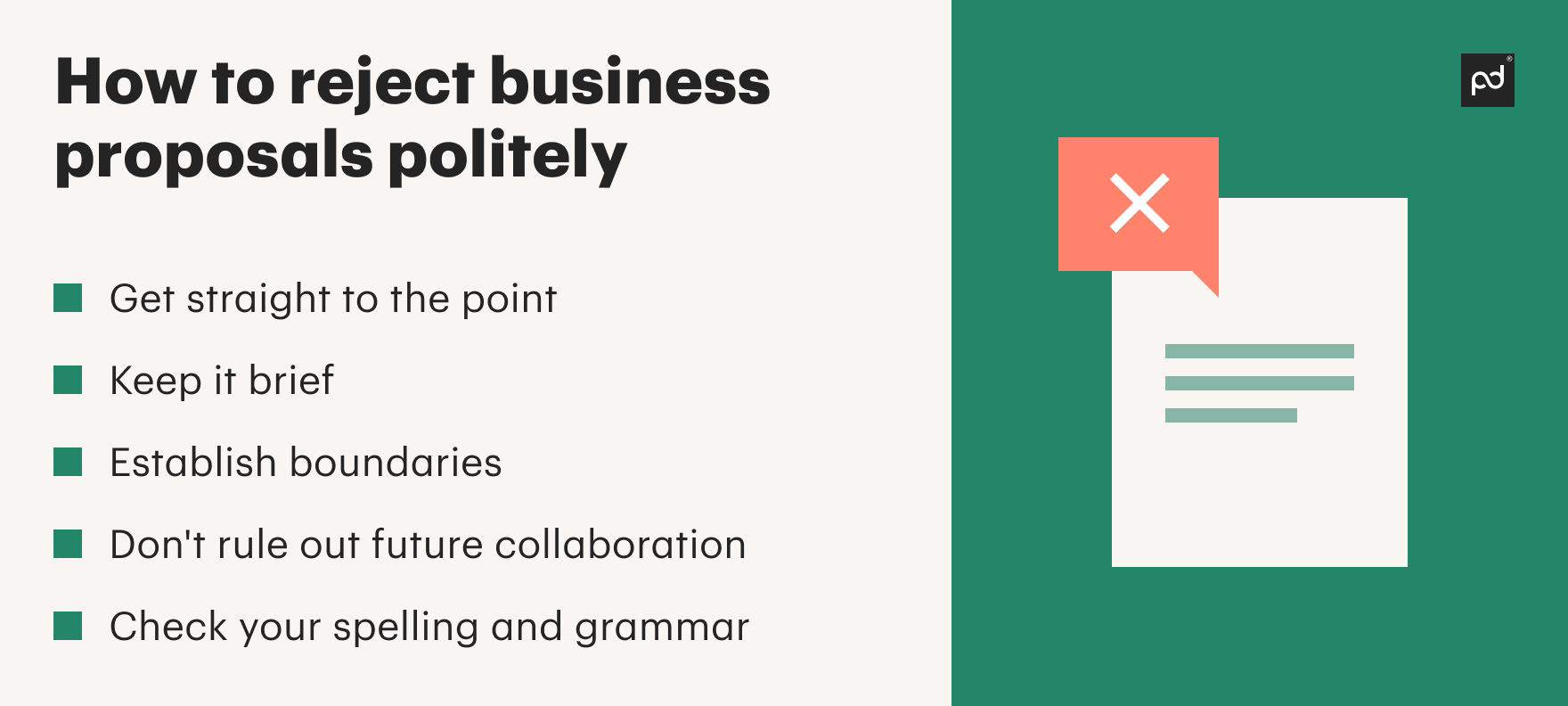 How To Politely Reject A Business Proposal   INF How To Politely Reject A Business Proposal 2 