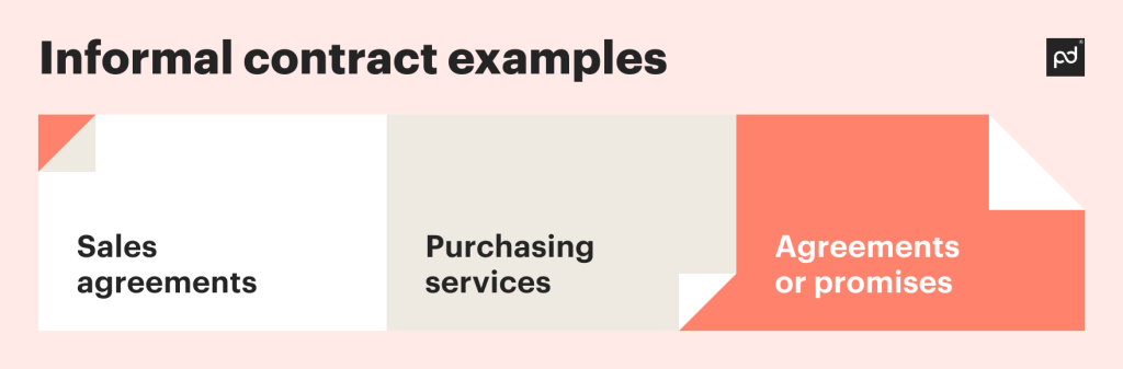 Informal contracts examples