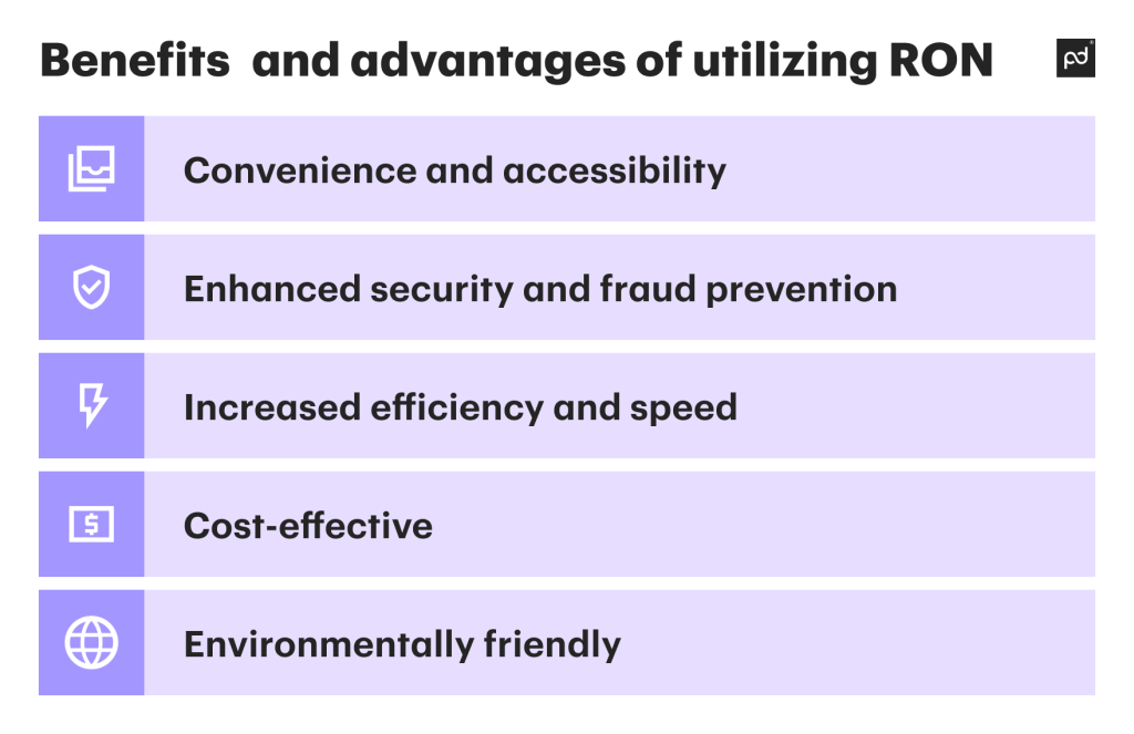 Benefits of using RON